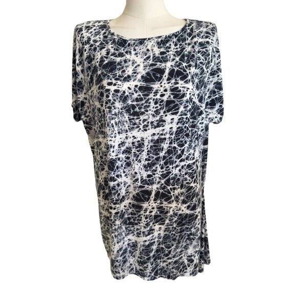 Michael Kors Relaxed Fit Round Neck Short Sleeve Pullover Top Blouse Women's S - Picture 1 of 9